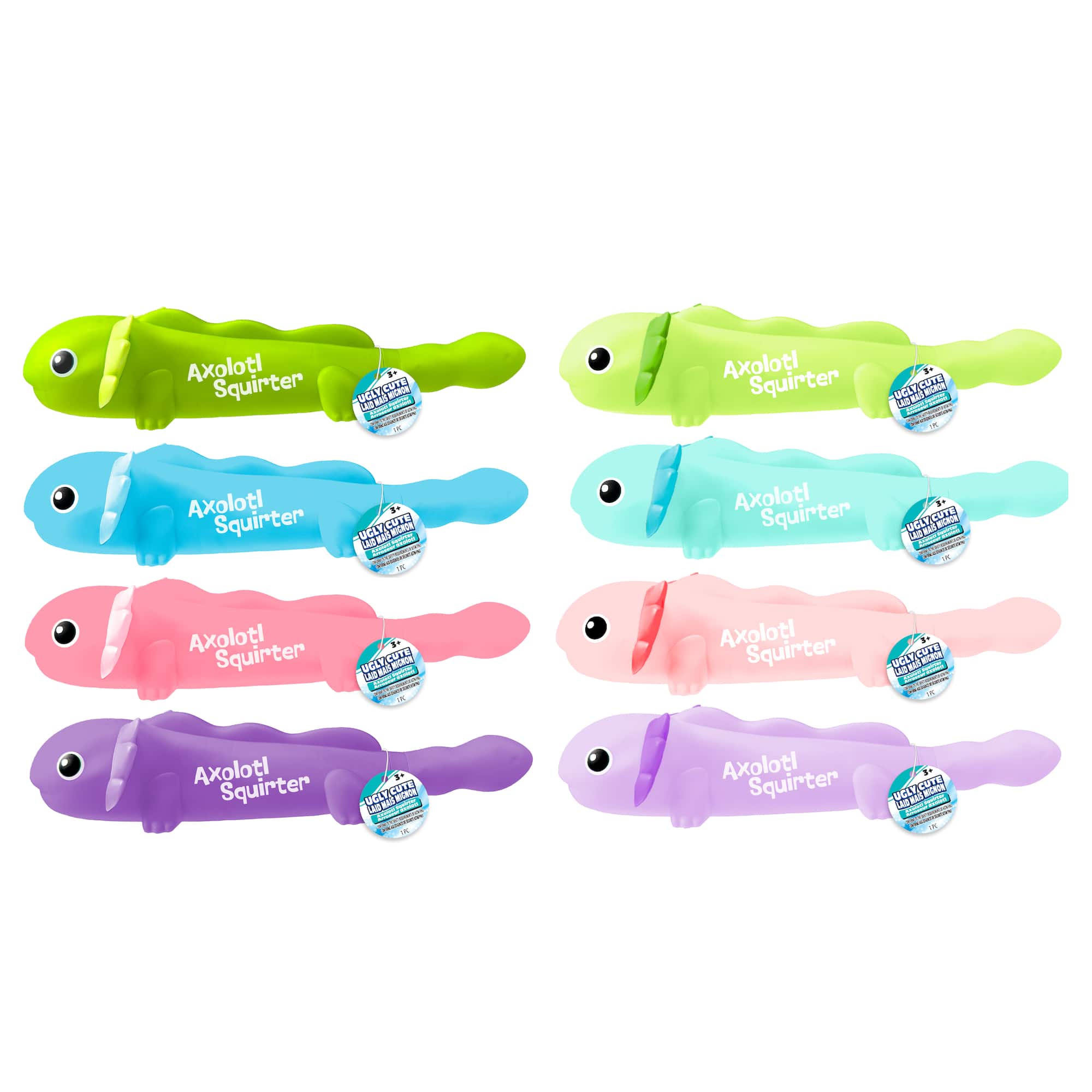 Assorted Ja-Ru® Ugly Cute Axolotl Squirter, 1pc.